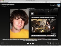 Embedded YouTube Video Playback