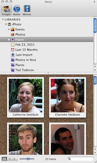 Browse Faces in your iPhoto Library
